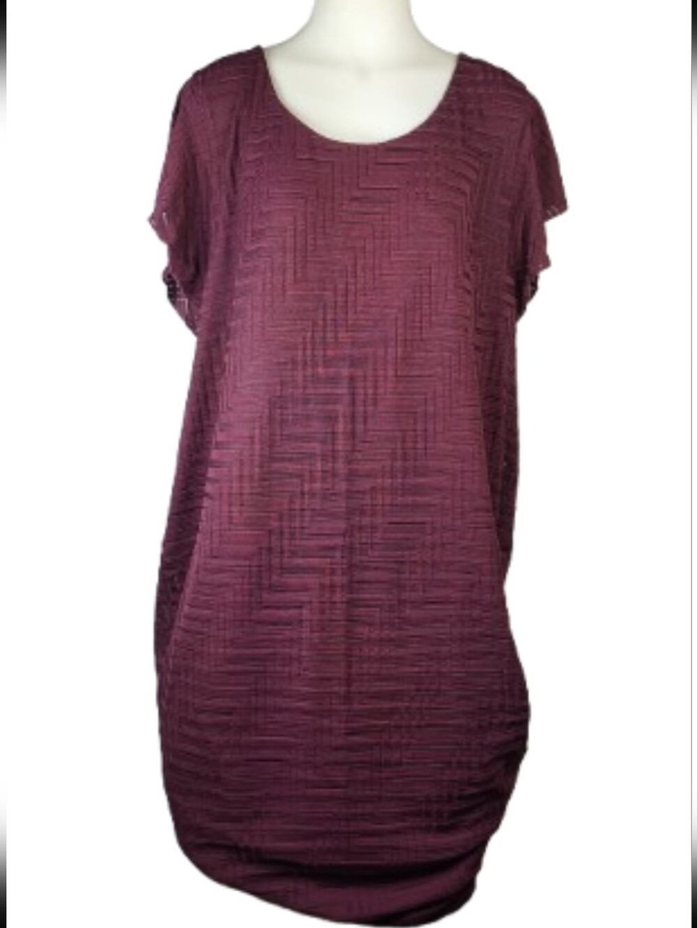 Cato Burgundy Midi Dress Sz 22/24W